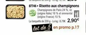 Thiriet Risotto Aux Champignons offre