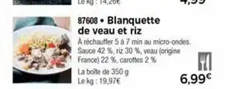 Blanquette De Veau Et Riz