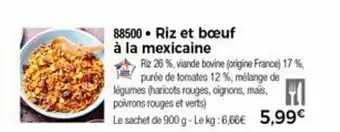 Thiriet Riz Et Boeuf A La Mexicaine offre