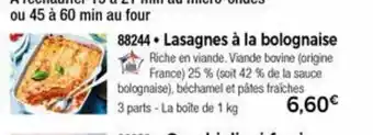 Lasagnes a la Bolognaise