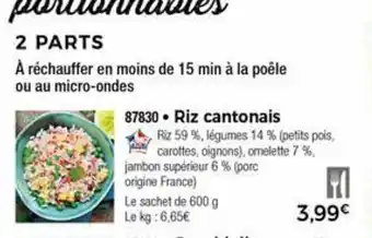 Thiriet Riz Cantonais offre