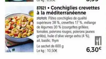 Thiriet Conchiglies Crevettes A La Méditerranéenne offre