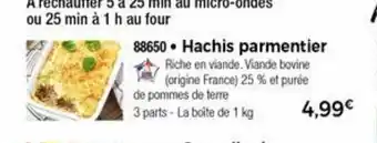 Thiriet Hachis Parmentier offre