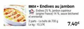 Thiriet Endives Au Jambon offre