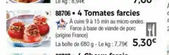 Thiriet 4 Tomates Farcies offre