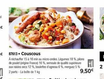 Thiriet Couscous offre