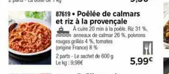 Thiriet Poélée De Calmars Et Riz A La Provencale offre
