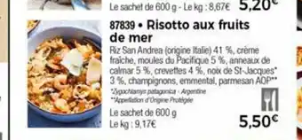 Thiriet Risotto Aux Fruits De Mer offre