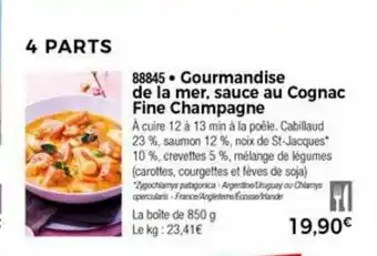 Thiriet Gourmandise De La Mer, Sauce Au Cognac Fine Champagne offre
