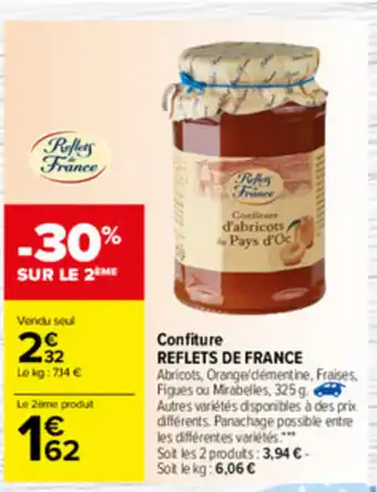 Carrefour Confiture Reflets de France offre