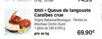 Thiriet Queue De Langouste Caraibes Crue offre