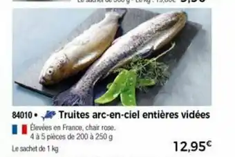Thiriet Truites Arc-En-Ciel Entiéres Vidées offre
