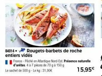 Thiriet Rougets-Barbets De Roche Entiers Vidés offre