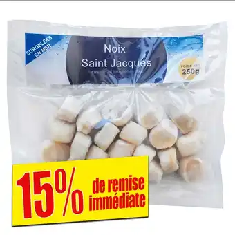 Noix de saint jacques sans corail