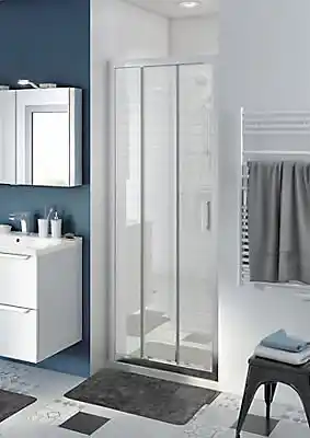 Castorama Porte de douche coulissante goodhome beloya transparente 80 cm offre