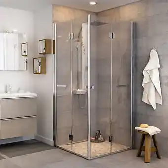 Castorama Paroi de douche pliante goodhome beloya transparente 80 cm offre