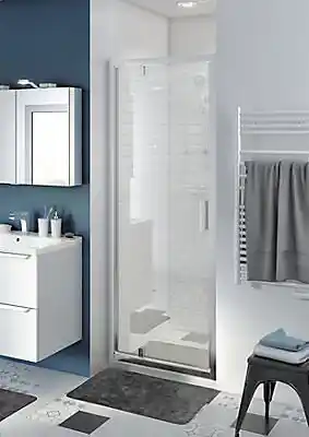 Castorama Porte de douche pivotante goodhome beloya transparente 70 cm offre