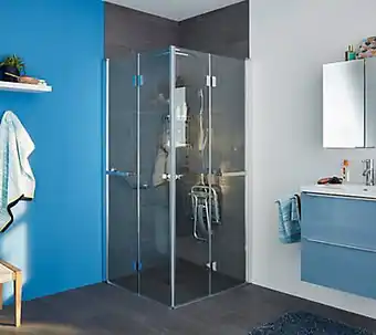 Castorama Paroi de douche pliante goodhome beloya transparente 90 cm offre
