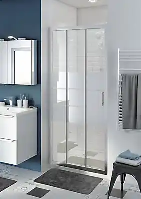 Castorama Porte de douche coulissante goodhome beloya miroir 90 cm offre