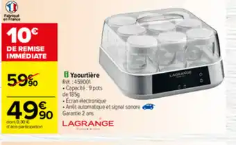 Carrefour Yaourtière offre