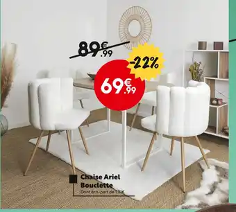 Maxi Bazar Chaise ariel bouclette offre