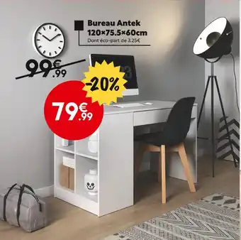 Maxi Bazar Bureau antek 120x75.5x60cm offre