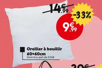 Maxi Bazar Oreiller à bouillir 60x60cm offre