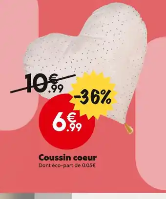 Maxi Bazar Coussin coeur offre