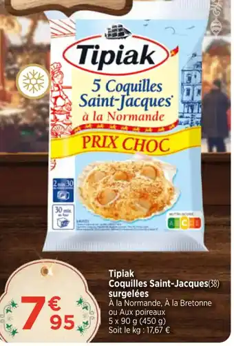 Bi1 Tipiak 5 Coquilles Saint-Jacques offre