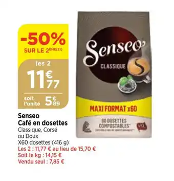 Bi1 Senseo Café en dosettes offre