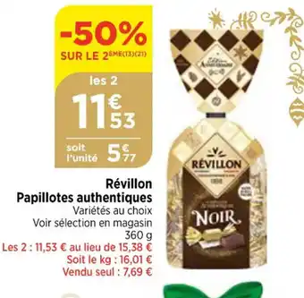 Bi1 Révillon Papillotes authentiques offre
