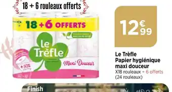 Bi1 Le Trèfle Papier hygiénique maxi douceur offre