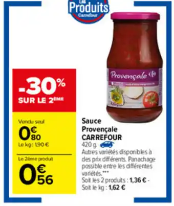 Carrefour Sauce Provençale Carrefour offre