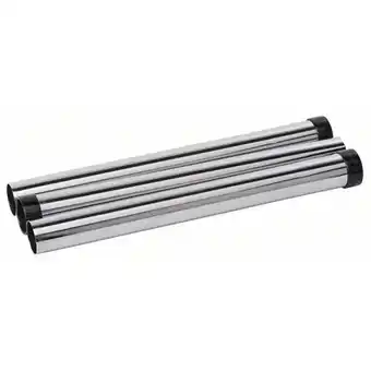 Lot de 3 tubes d'extension bosch 2608000575 - pour gas 12 à 55 - chromée - 35cm - 35mm