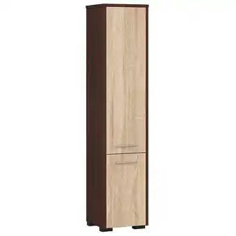 Bricorama Frank - colonne de salle de bain style moderne - 30x140x30 - 2 portes+5 tablettes - étagère - sonoma offre