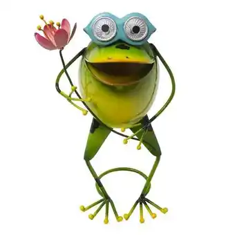 Bricomarché Grenouille solaire 2 led blanches offre