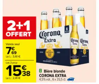 Carrefour Bière blonde offre