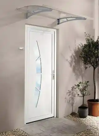 Brico Dépôt Porte d'entrée en PVC "Bangor" offre