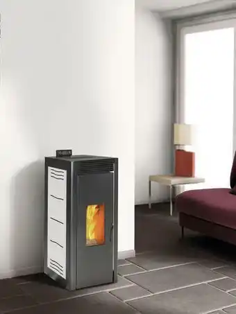 Brico Dépôt Poêle à granulés étanche + canalisé "Mauriac Plus" 12 KW offre