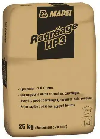 Brico Dépôt Ragréage HP3 intérieur autolissant 25 kg offre