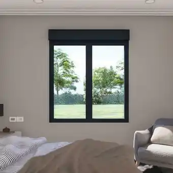 Brico Dépôt Fenêtre aluminium blanc oscillo-battante + volet roulant intégré 2 vantaux H. 75 x l. 100 cm offre