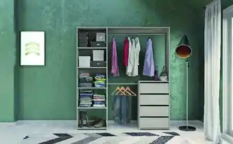 Brico Dépôt Kit dressing "Karisma" imitation chêne grisé offre