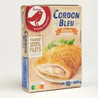Auchan CORDON BLEU DE DINDE offre