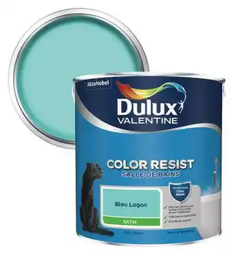 Brico Dépôt Peinture salle de bains acrylique satin bleu Lagon 2.5 L offre