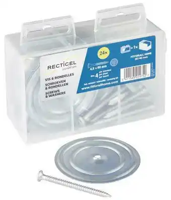Brico Dépôt 24 vis et rondelles 60 mm offre