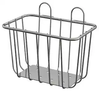 Petit panier filaire Muromi chrome L. 16,7 cm
