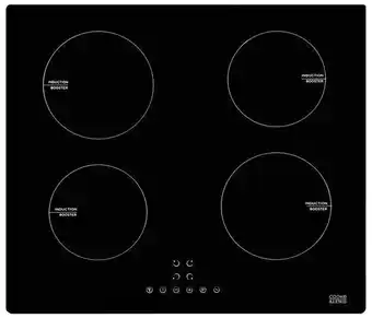 Brico Dépôt Plaque de cuisson à induction 4 zones - L. 56,5 x P. 49,5 cm - 6400 W offre