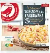 Auchan TORSADES À LA CARBONARA SURGELÉES offre