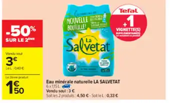 Carrefour Eau minérale naturelle la salvetat offre