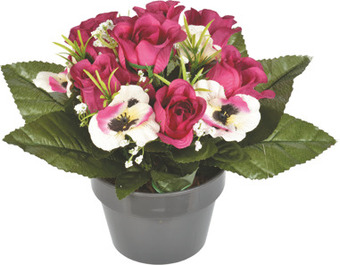 Centrakor La composition de roses et pensées offre